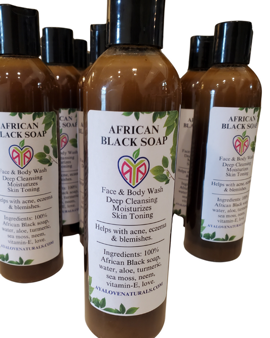 Liquid African Black Soap