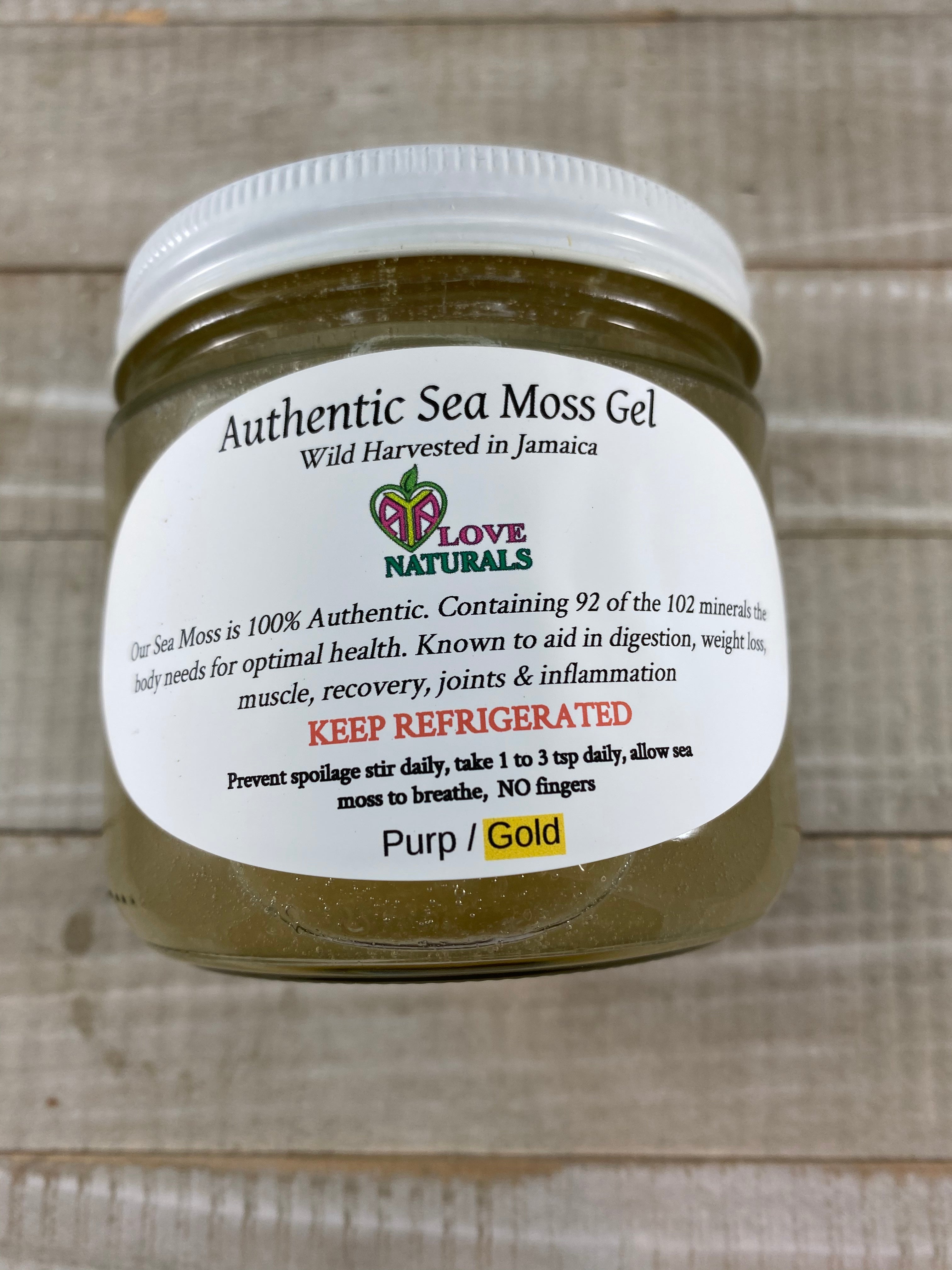 Sea Moss Gel - Jamaican Gold